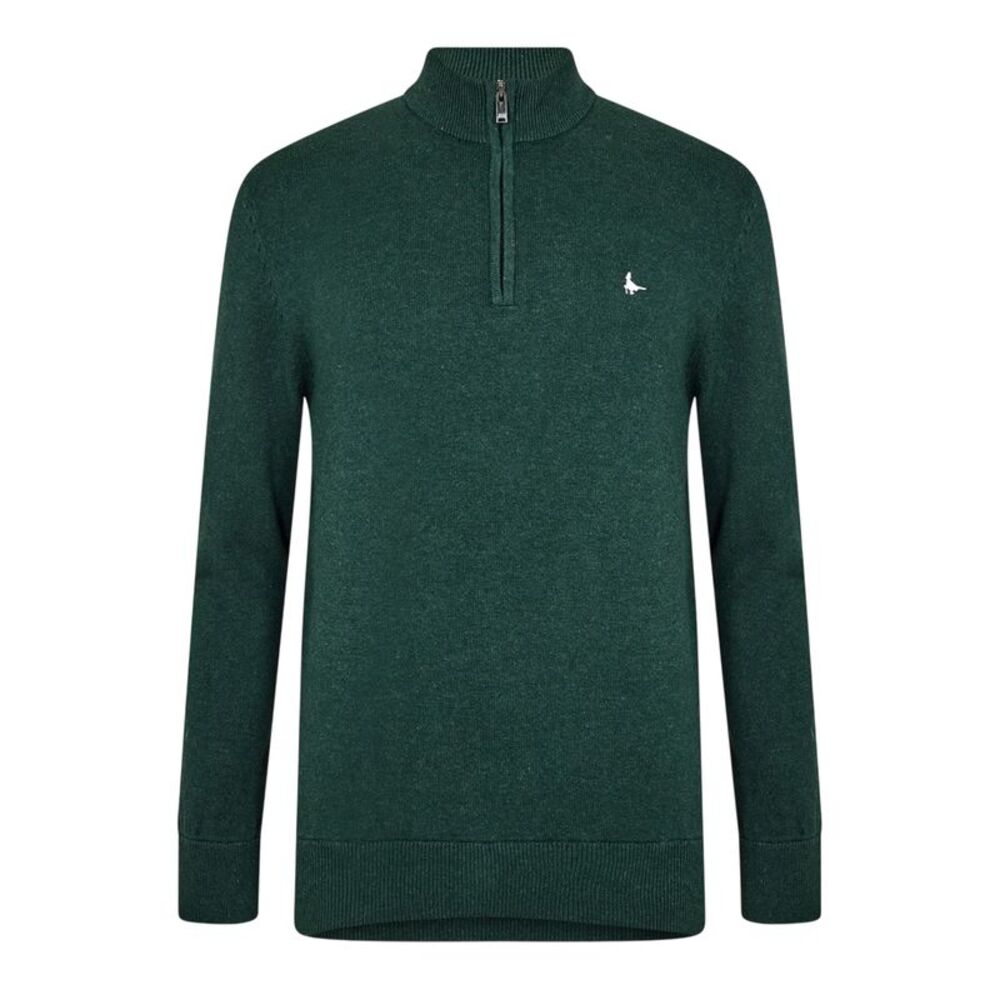 Jack Wills Mens Funnel Neck Sweater / Pine Marl